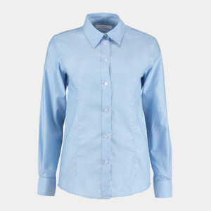 Women's workplace Oxford blouse long-sleeved (tailored fit) Thumbnail