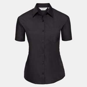 Women's short sleeve polycotton easycare poplin shirt Thumbnail