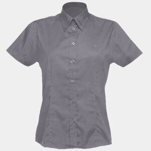 Women's corporate Oxford blouse short-sleeved (tailored fit) Thumbnail