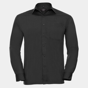 Long sleeve polycotton easycare poplin shirt Thumbnail