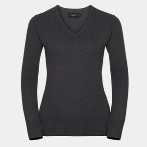 Women's v-neck knitted sweater Thumbnail