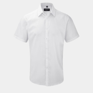 Short sleeve herringbone shirt Thumbnail