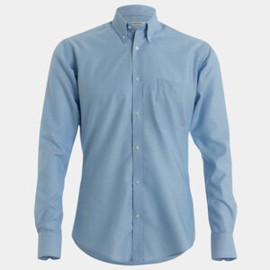 Slim Fit Long Sleeve Workwear Oxford Shirt Thumbnail