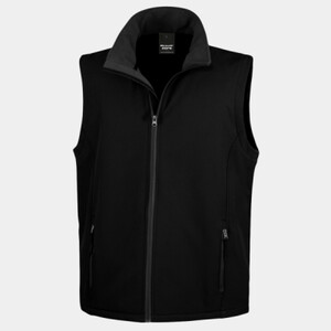 Men's Printable Softshell Bodywarmer with Recycled Fleece Inner Thumbnail