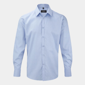 Russell Collection Long Sleeve Herringbone Shirt Thumbnail