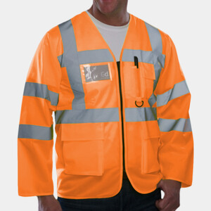 Hi-Vis Executive Long Sleeve Waistcoat Thumbnail