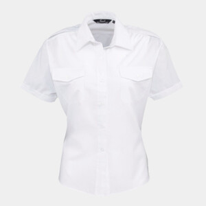 Premier Ladies Short Sleeve Pilot Shirt Thumbnail