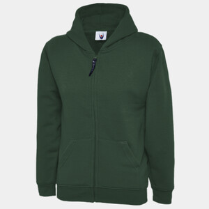 Childrens Classic Full Zip Hooded Sweatshirt Thumbnail