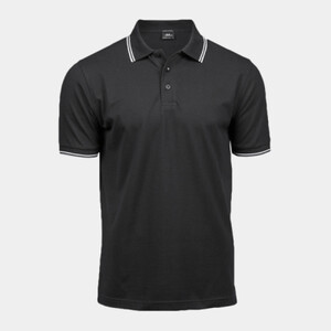Men's Luxury Stripe Stretch Polo Thumbnail