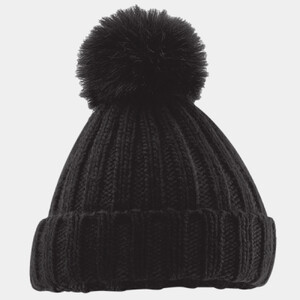 Verbier Faux Fur Pop Pom Chunky Beanie Thumbnail
