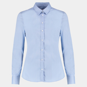 Kustom Kit Ladies Long Sleeve Tailored Stretch Oxford Shirt Thumbnail