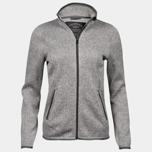 Tee Jays Ladies Knitted Outdoor Fleece Jacket Thumbnail