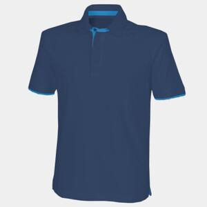 Front Row Contrast Cotton Piqué Polo Shirt Thumbnail