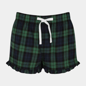 SF Clothing Ladies Tartan Frill Lounge Shorts Thumbnail
