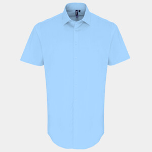 Premier Short Sleeve Stretch Fit Poplin Shirt Thumbnail