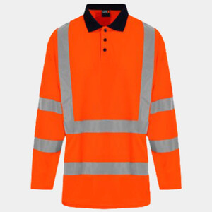 Pro RTX High Visibility Long Sleeve Polo Shirt Thumbnail