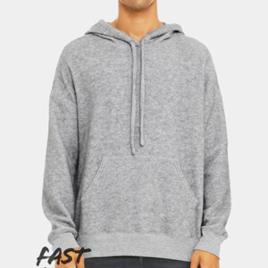 Unisex sueded fleece pullover hoodie Thumbnail