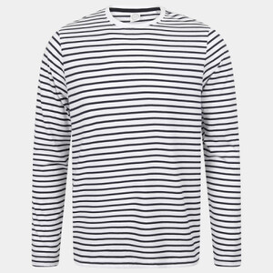 Unisex long-sleeved striped T Thumbnail