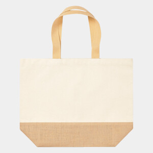 Jute base canvas tote XL Thumbnail