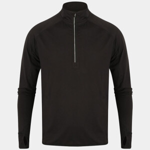 Tombo Long Sleeve Zip Neck Performance Top Thumbnail